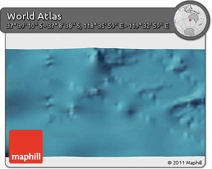 Satellite 3D Map of the Area around 37° 23' 54" S, 119° 4' 29" E