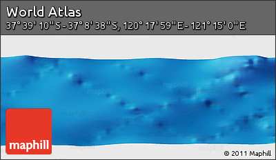 Physical Panoramic Map of the Area around 37° 23' 54" S, 120° 46' 30" E