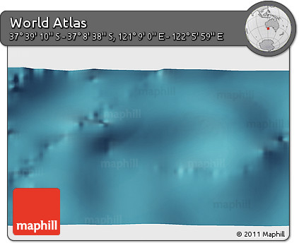Satellite 3D Map of the Area around 37° 23' 54" S, 121° 37' 30" E