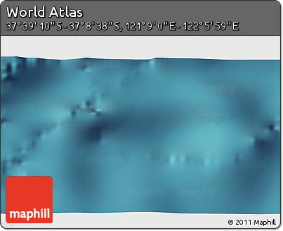 Satellite 3D Map of the Area around 37° 23' 54" S, 121° 37' 30" E