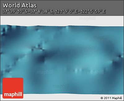 Satellite 3D Map of the Area around 37° 23' 54" S, 121° 37' 30" E