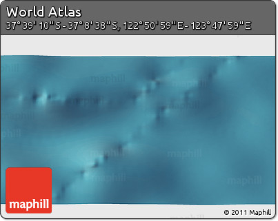 Satellite 3D Map of the Area around 37° 23' 54" S, 123° 19' 29" E