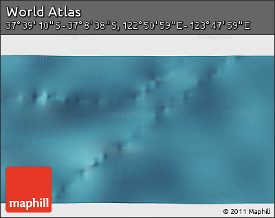 Satellite 3D Map of the Area around 37° 23' 54" S, 123° 19' 29" E
