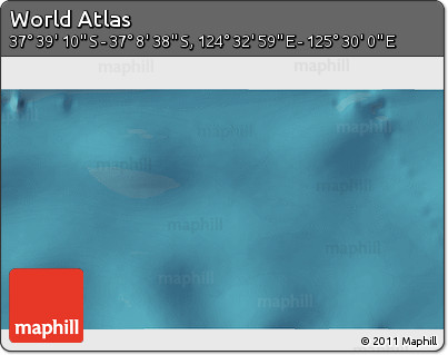 Satellite 3D Map of the Area around 37° 23' 54" S, 125° 1' 30" E