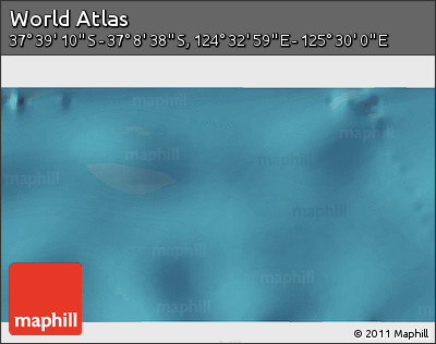 Satellite 3D Map of the Area around 37° 23' 54" S, 125° 1' 30" E