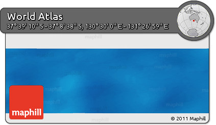 Physical Panoramic Map of the Area around 37° 23' 54" S, 130° 58' 29" E