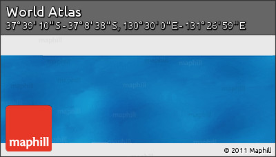 Physical Panoramic Map of the Area around 37° 23' 54" S, 130° 58' 29" E