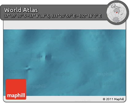 Satellite 3D Map of the Area around 37° 23' 54" S, 131° 49' 29" E