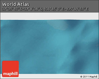 Satellite 3D Map of the Area around 37° 23' 54" S, 135° 13' 29" E