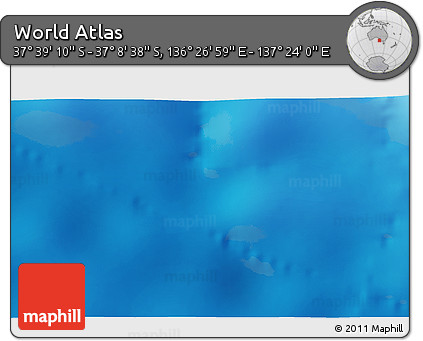 Physical 3D Map of the Area around 37° 23' 54" S, 136° 55' 30" E