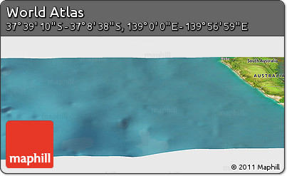 Satellite Panoramic Map of the Area around 37° 23' 54" S, 139° 28' 29" E