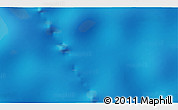 Physical 3D Map of the area around 37° 23' 54" S, 139° 19' 29" W