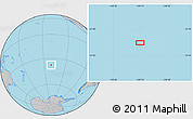 Gray Location Map of the area around 37° 23' 54" S, 140° 10' 30" W