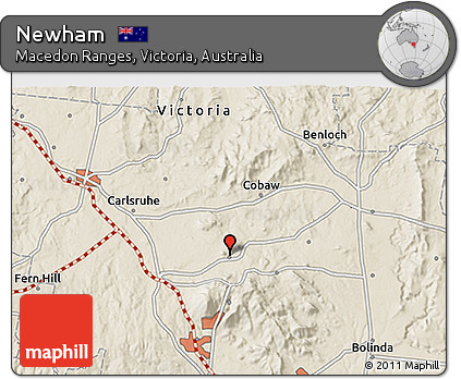 Shaded Relief 3D Map of Newham