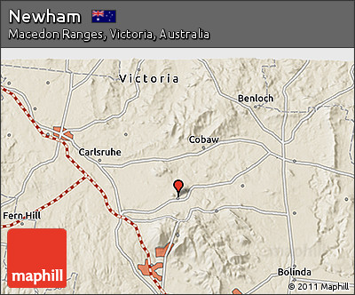 Shaded Relief 3D Map of Newham