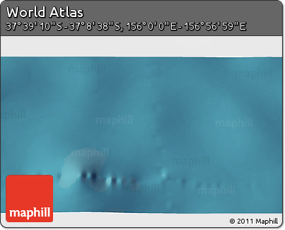 Satellite 3D Map of the Area around 37° 23' 54" S, 156° 28' 29" E