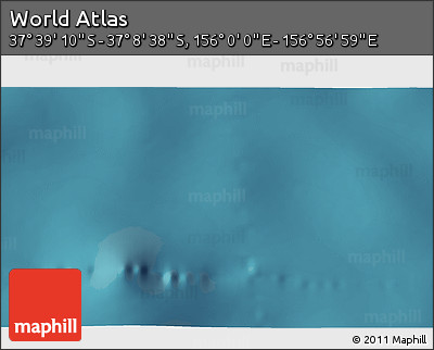 Satellite 3D Map of the Area around 37° 23' 54" S, 156° 28' 29" E