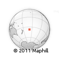 Outline Map of the Area around 37° 23' 54" S, 158° 52' 30" W, rectangular outline