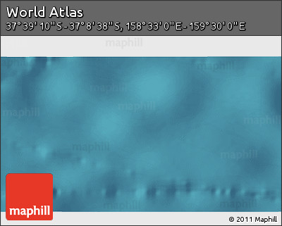Satellite 3D Map of the Area around 37° 23' 54" S, 159° 1' 30" E