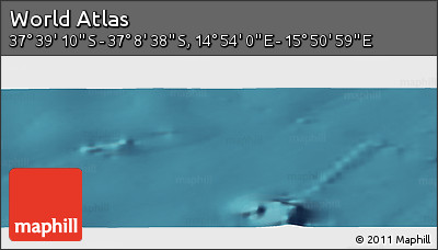 Satellite Panoramic Map of the Area around 37° 23' 54" S, 15° 22' 30" E