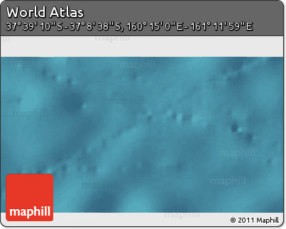 Satellite 3D Map of the Area around 37° 23' 54" S, 160° 43' 29" E