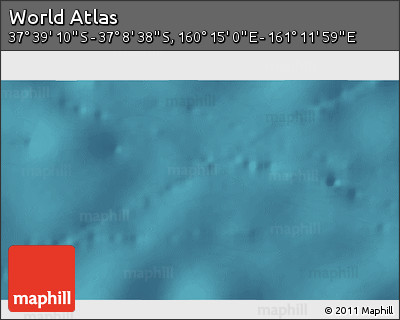 Satellite 3D Map of the Area around 37° 23' 54" S, 160° 43' 29" E