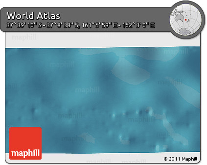 Satellite 3D Map of the Area around 37° 23' 54" S, 161° 34' 29" E