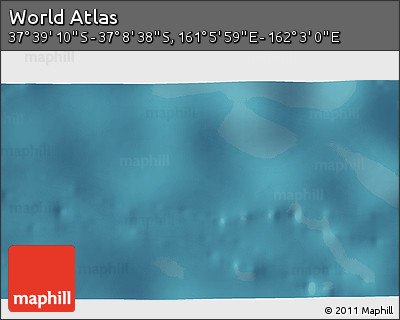 Satellite 3D Map of the Area around 37° 23' 54" S, 161° 34' 29" E
