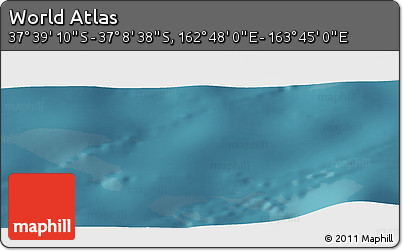 Satellite Panoramic Map of the Area around 37° 23' 54" S, 163° 16' 30" E
