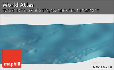 Satellite Panoramic Map of the Area around 37° 23' 54" S, 163° 16' 30" E