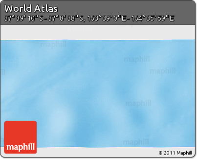 Shaded Relief 3D Map of the Area around 37° 23' 54" S, 164° 7' 30" E