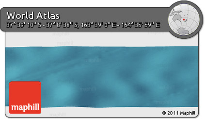Satellite Panoramic Map of the Area around 37° 23' 54" S, 164° 7' 30" E