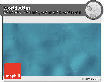 Satellite 3D Map of the Area around 37° 23' 54" S, 165° 49' 29" E