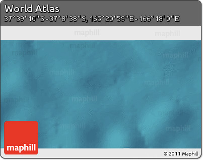 Satellite 3D Map of the Area around 37° 23' 54" S, 165° 49' 29" E