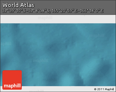 Satellite 3D Map of the Area around 37° 23' 54" S, 165° 49' 29" E