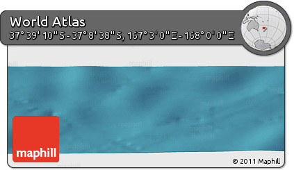 Satellite Panoramic Map of the Area around 37° 23' 54" S, 167° 31' 30" E