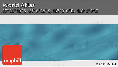 Satellite Panoramic Map of the Area around 37° 23' 54" S, 167° 31' 30" E