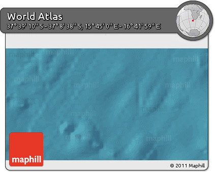 Satellite 3D Map of the Area around 37° 23' 54" S, 16° 13' 30" E