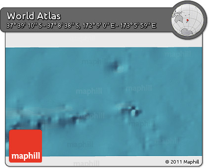 Satellite 3D Map of the Area around 37° 23' 54" S, 172° 37' 30" E