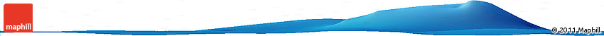Shaded Relief Horizon Map of the Area around 37° 23' 54" S, 174° 10' 30" W