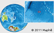 Physical Location Map of the area around 37° 23' 54" S, 174° 10' 30" W