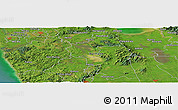 Satellite Panoramic Map of Waiuku