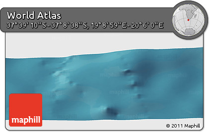 Satellite Panoramic Map of the Area around 37° 23' 54" S, 19° 37' 30" E