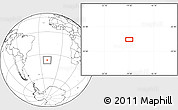 Blank Location Map of the area around 37° 23' 54" S, 19° 28' 30" W