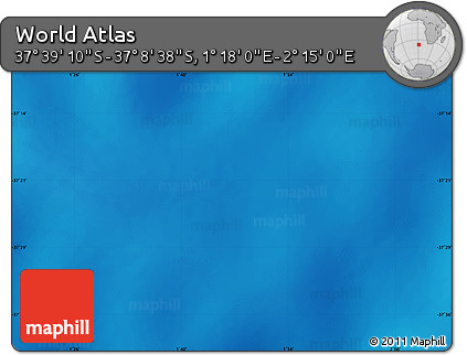 Physical Map of the Area around 37° 23' 54" S, 1° 46' 29" E