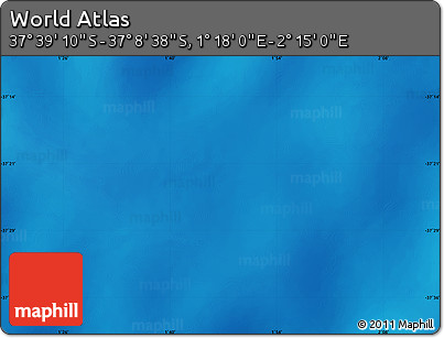 Physical Map of the Area around 37° 23' 54" S, 1° 46' 29" E