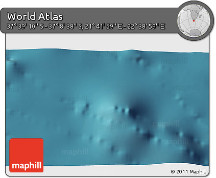 Satellite 3D Map of the Area around 37° 23' 54" S, 22° 10' 29" E