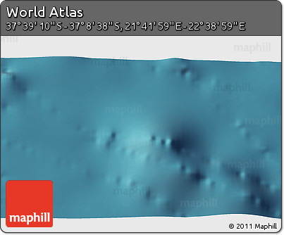 Satellite 3D Map of the Area around 37° 23' 54" S, 22° 10' 29" E