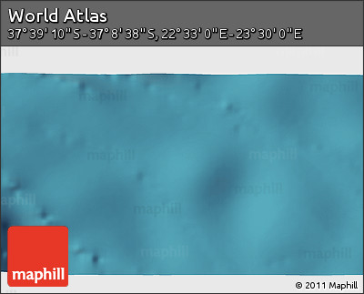 Satellite 3D Map of the Area around 37° 23' 54" S, 23° 1' 29" E