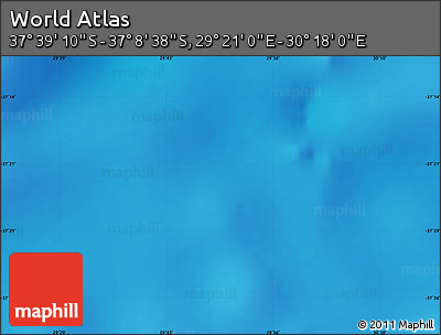 Shaded Relief Map of the Area around 37° 23' 54" S, 29° 49' 30" E